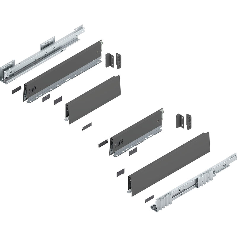BLUM MERIVOBOX Spülenauszug SET Höhe M, BLUMOTION B, 40kg, NL 450, Seidenweiß
