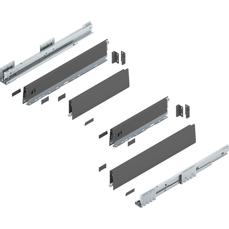 BLUM MERIVOBOX Spülenauszug SET Höhe M, BLUMOTION B, 40kg, NL 450, Seidenweiß