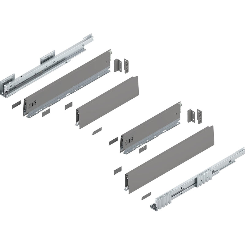 BLUM MERIVOBOX Spülenauszug SET Höhe M, BLUMOTION B, 40kg, NL 450, Seidenweiß