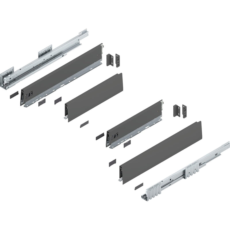 BLUM MERIVOBOX Spülenauszug SET Höhe M, BLUMOTION B, 40kg, NL 450, Seidenweiß