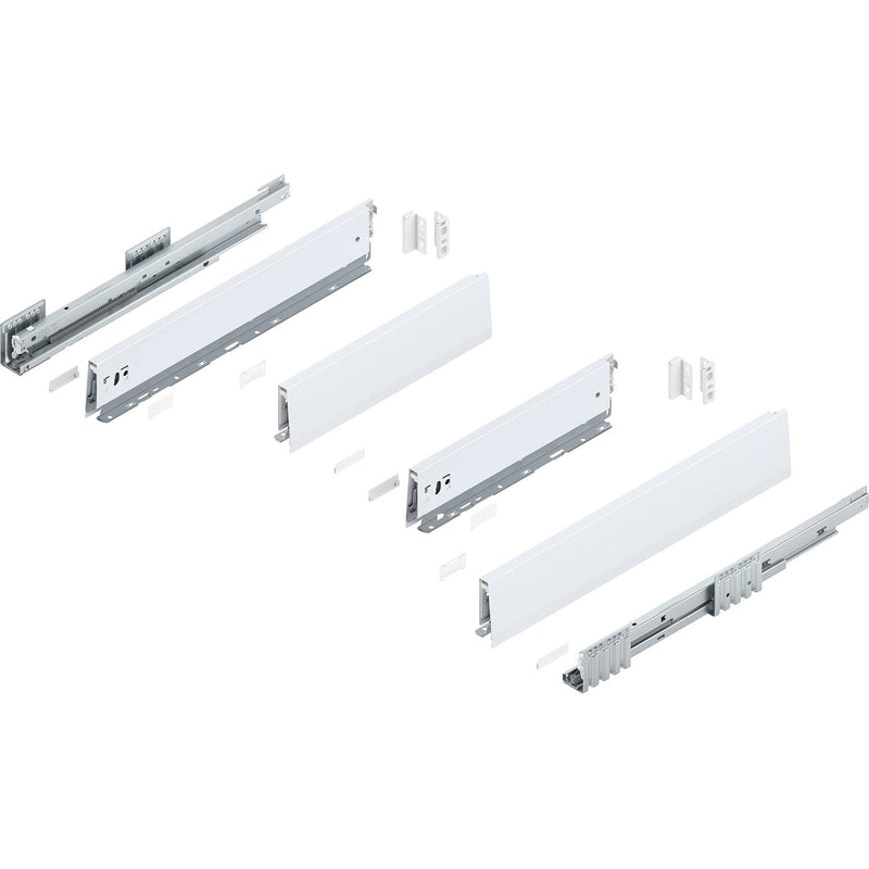 BLUM MERIVOBOX Spülenauszug SET Höhe M, BLUMOTION B, 40kg, NL 450, Seidenweiß