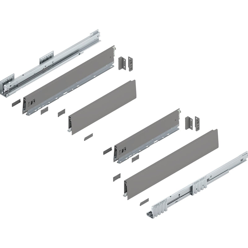 BLUM MERIVOBOX Spülenauszug SET Höhe M, BLUMOTION B, 40kg, NL 450, Seidenweiß