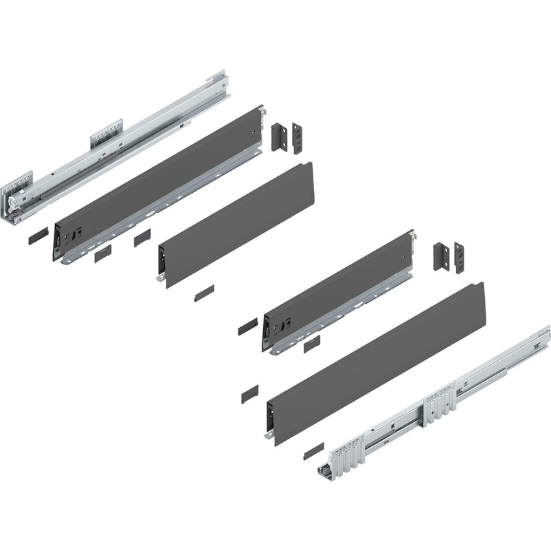 BLUM MERIVOBOX Spülenauszug SET Höhe M, BLUMOTION B, 40kg, NL 450, Seidenweiß