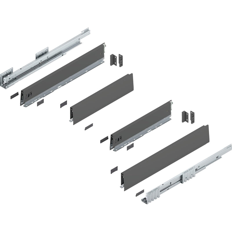 BLUM MERIVOBOX Spülenauszug SET Höhe M, BLUMOTION B, 40kg, NL 450, Seidenweiß
