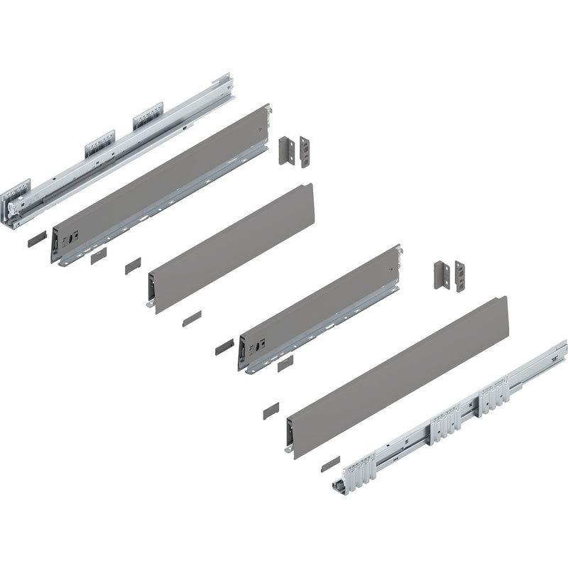 BLUM MERIVOBOX Spülenauszug SET Höhe M, BLUMOTION B, 40kg, NL 450, Seidenweiß