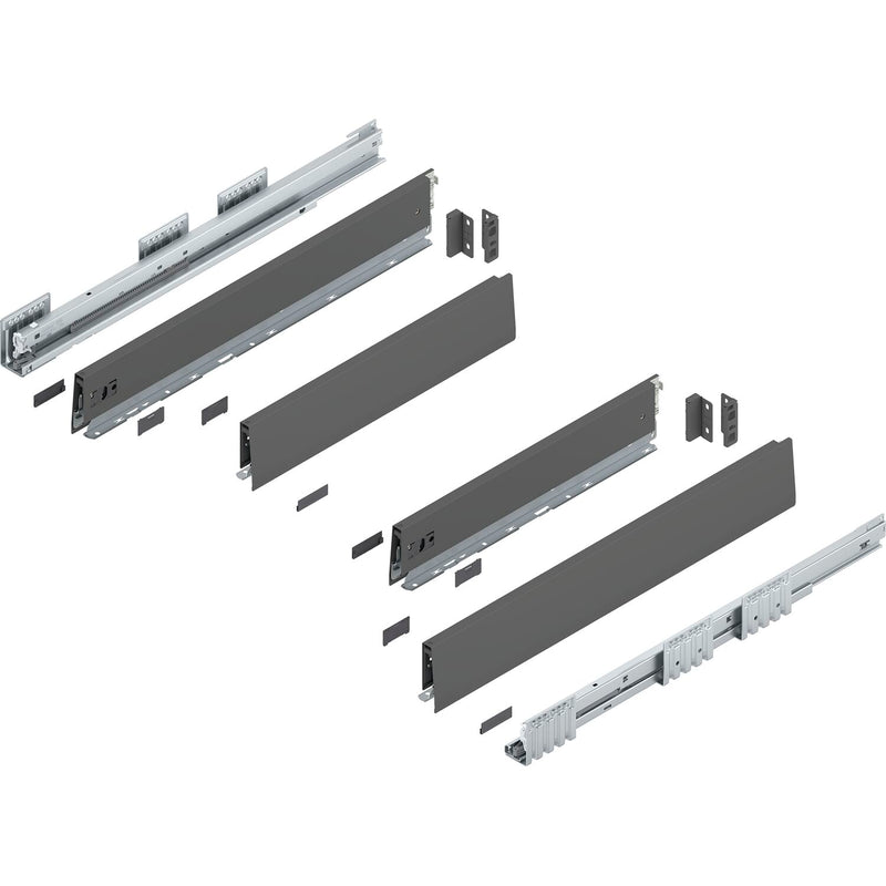 BLUM MERIVOBOX Spülenauszug SET Höhe M, BLUMOTION B, 40kg, NL 450, Seidenweiß