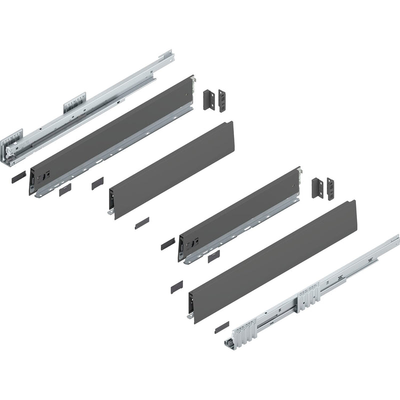 BLUM MERIVOBOX Spülenauszug SET Höhe M, BLUMOTION B, 40kg, NL 450, Seidenweiß