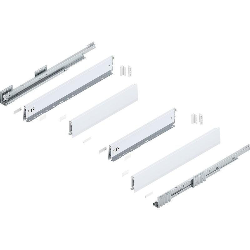 BLUM MERIVOBOX Spülenauszug SET Höhe M, BLUMOTION B, 40kg, NL 450, Seidenweiß