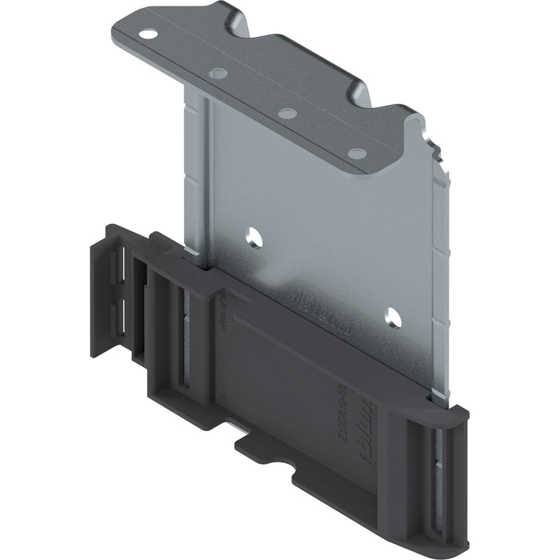 BLUM SERVO-DRIVE Aufnahmewinkel OBEN-vormontiertem Adapter, tiefgrau verzinkt
