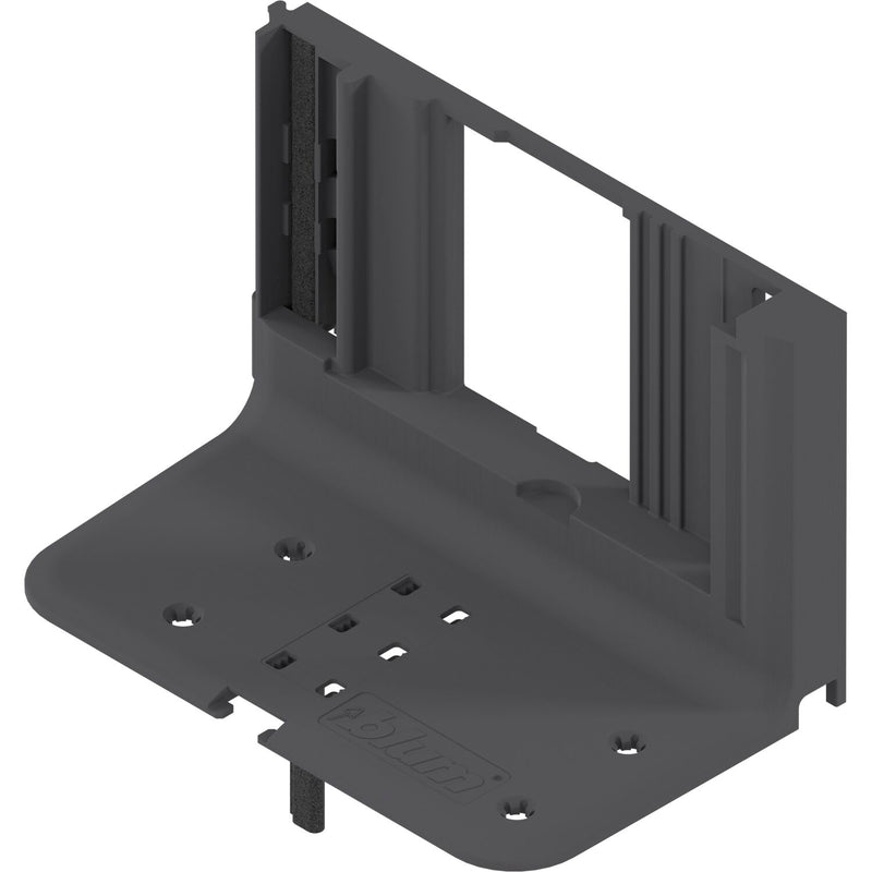 BLUM SERVO-DRIVE Aufnahmewinkel 1-fach, 95x83, Kunststoff tiefgrau