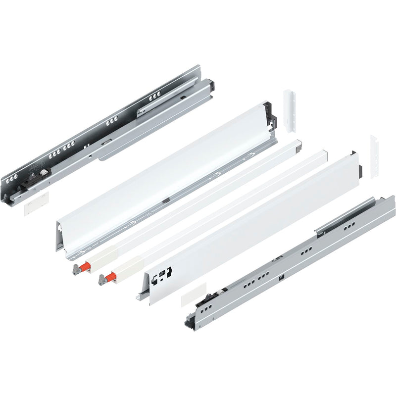 BLUM TANDEMBOX antaro SET Höhe D-Reling, BLUMOTION M, 30kg, NL 270, grau RAL9006