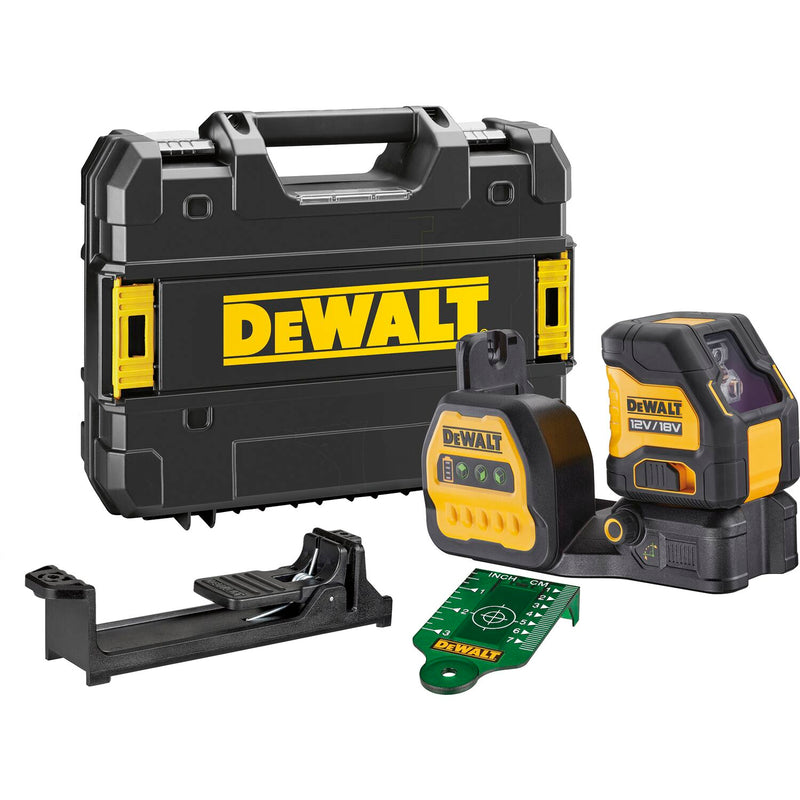 DEWALT Akku-Kreuzlinienlaser grün DCE088D1G18-QW 12/18 Volt / 2,0 Ah (ST 1)