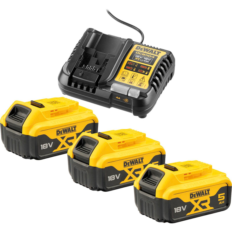 DEWALT Akku-Starterkit-Set DCB118X2 18 Volt/54V 2 Stück 9Ah Akkus und Ladegerät (ST 3)