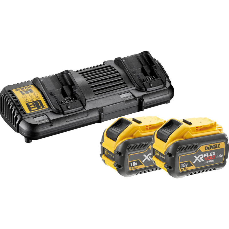 DEWALT Akku-Starterkit-Set DCB118X2 18 Volt/54V 2 Stück 9Ah Akkus und Ladegerät (ST 3)