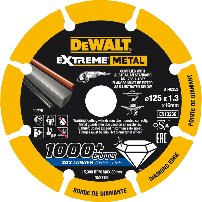 DEWALT Diamant Handtrennscheibe für Metall DT 40252 QZ (ST 5)