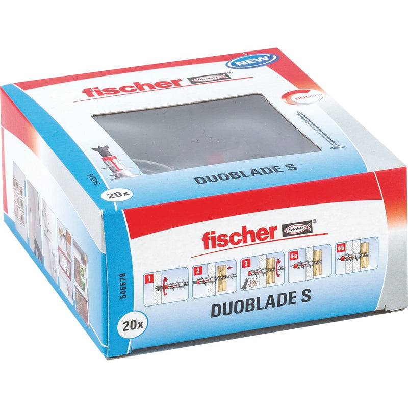 Fischer Gipskartondübel Duoblade - Nylon grau/rot
