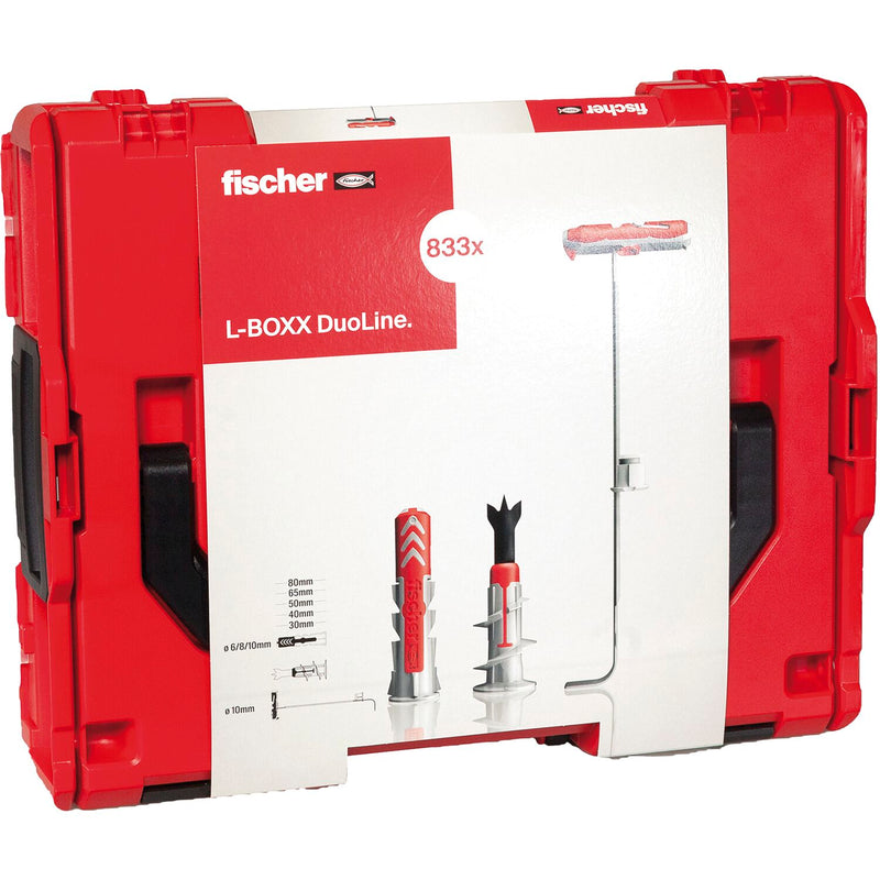 FISCHER  L-BOXX DuoLine - gefüllt mit 833 Dübel (ST 1)