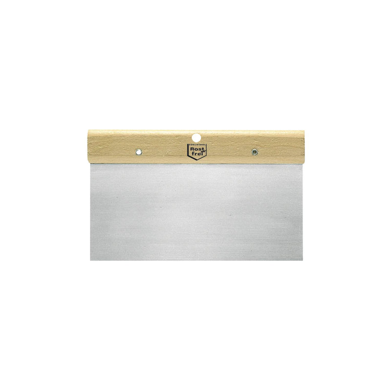 Japanspachtel rostfrei mit Holzgriffleiste Breite 160 mm