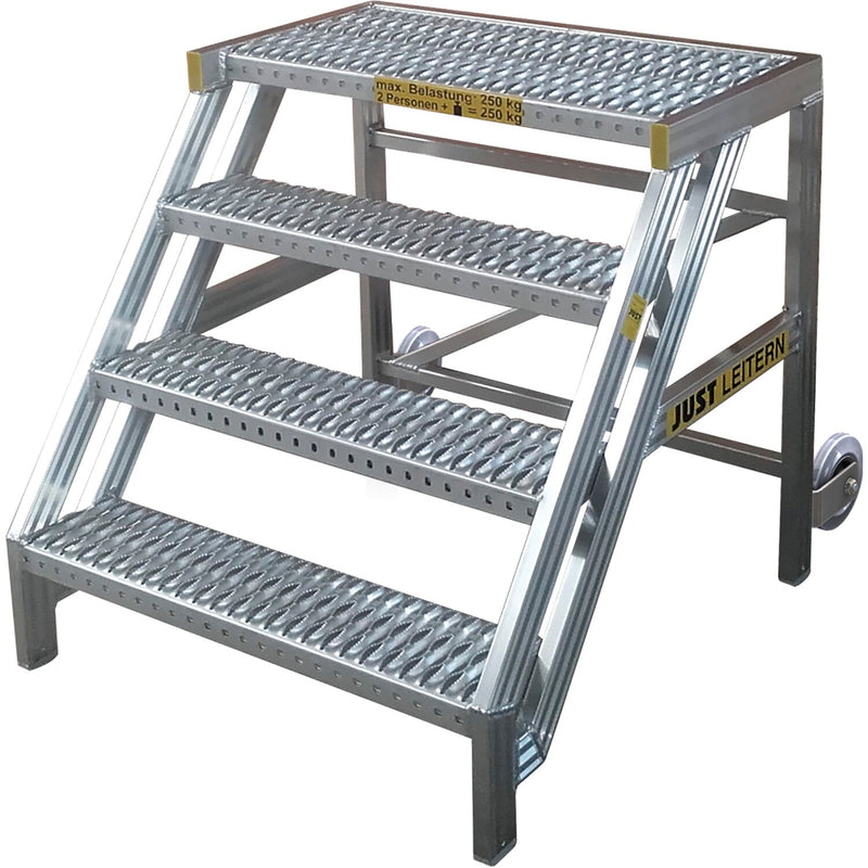 JUST Standtreppe mit Plattform 4-stufig