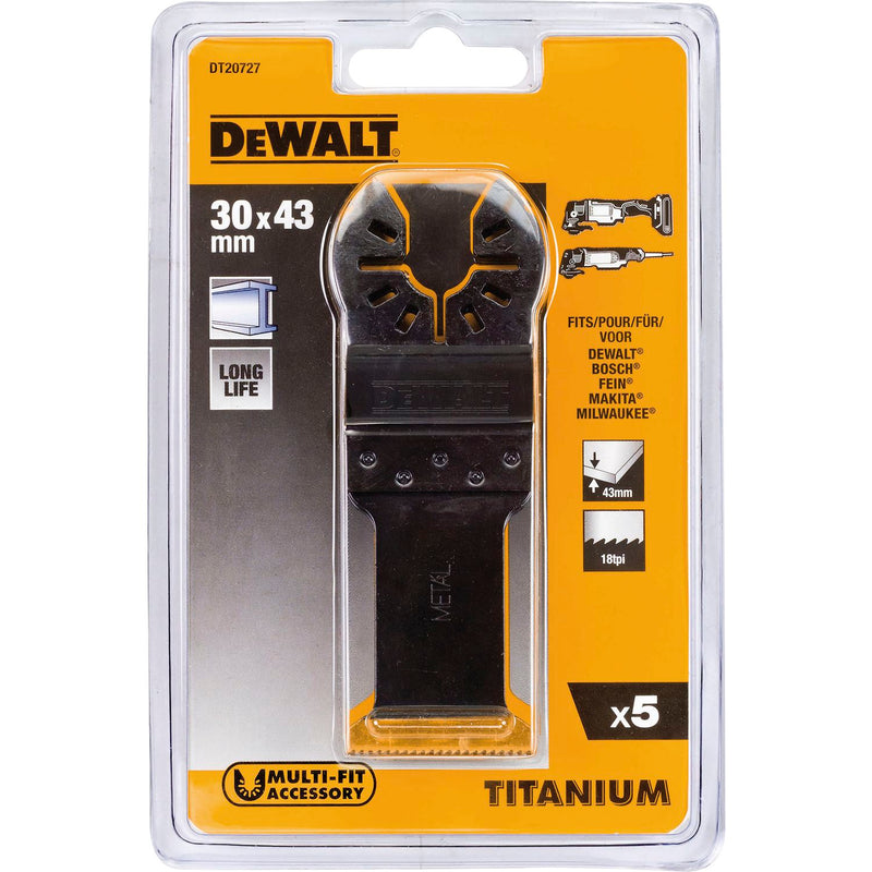 DEWALT Multi Tool Sägeblatt DT 20701 Breite 30mm Länge 43mm (1 Stück) (ST 5)