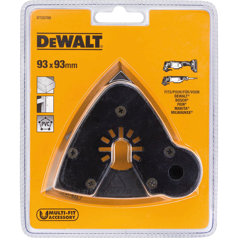 DEWALT Multi-Tool Schleifplatte DT 20700 Abmessung 93 x 93mm (ST 5)
