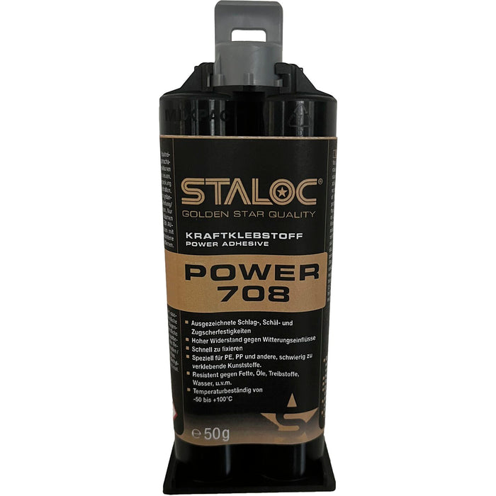 Staloc Power 708 Spezialklebstoff 50g milchig weiß mit Mischer