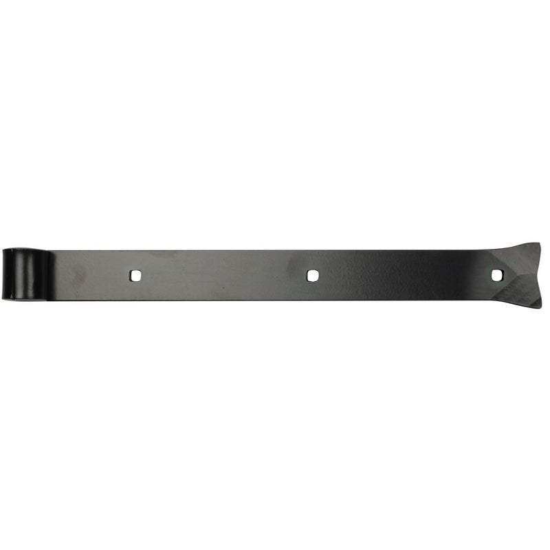 Langbänder einseitig gerollt, ohne Kegel, 400x45x8mm, inkl. Schraubenset,schwarz