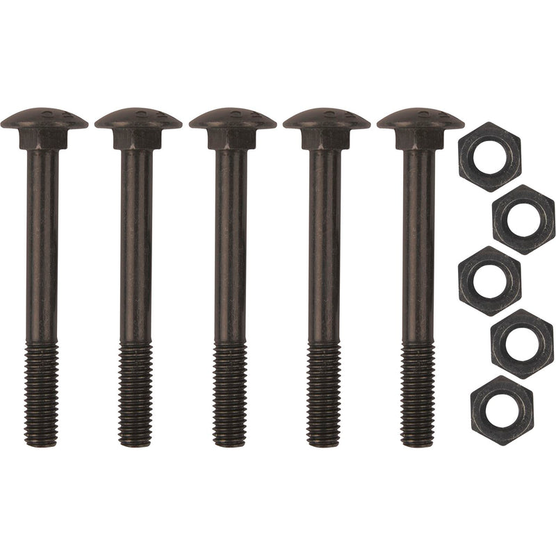 Schraubenset für Langband einseitig 400mm, Schwalbenschwanz, schwarz verzinkt