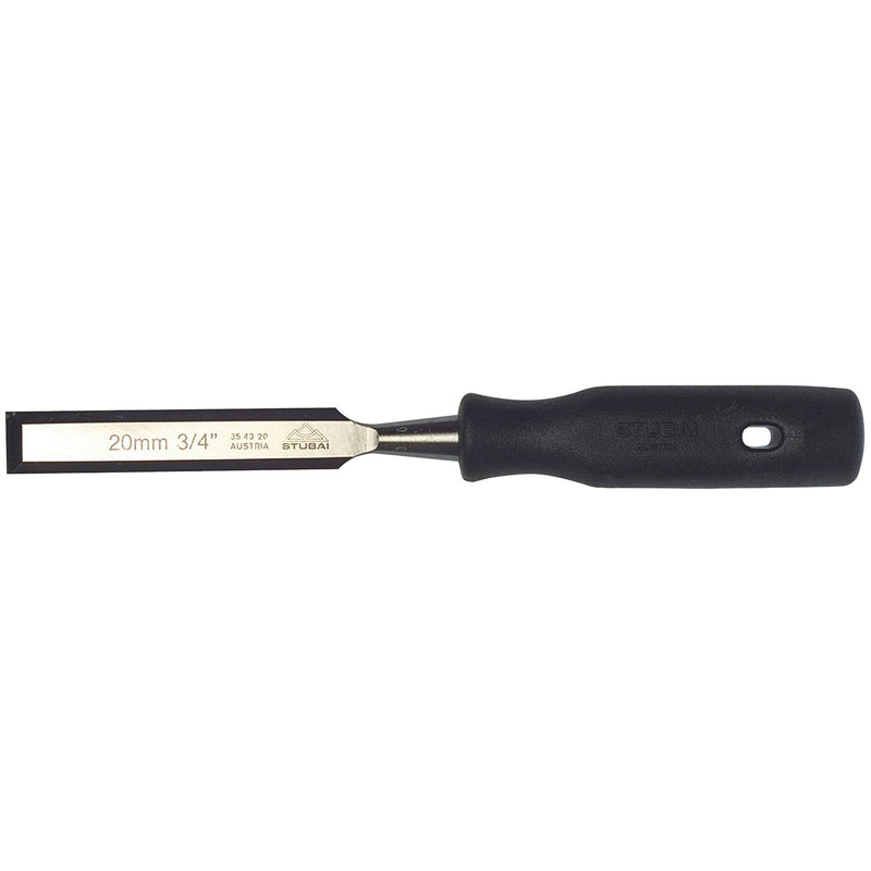 STUBAI Stemmeisen mit schwarzem PP-Heft Breite 8 mm