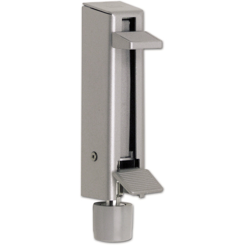 Türfeststeller Hub 55 mm, 29 x 147 mm, Stahl silberfärbig lackiert (ST 1)