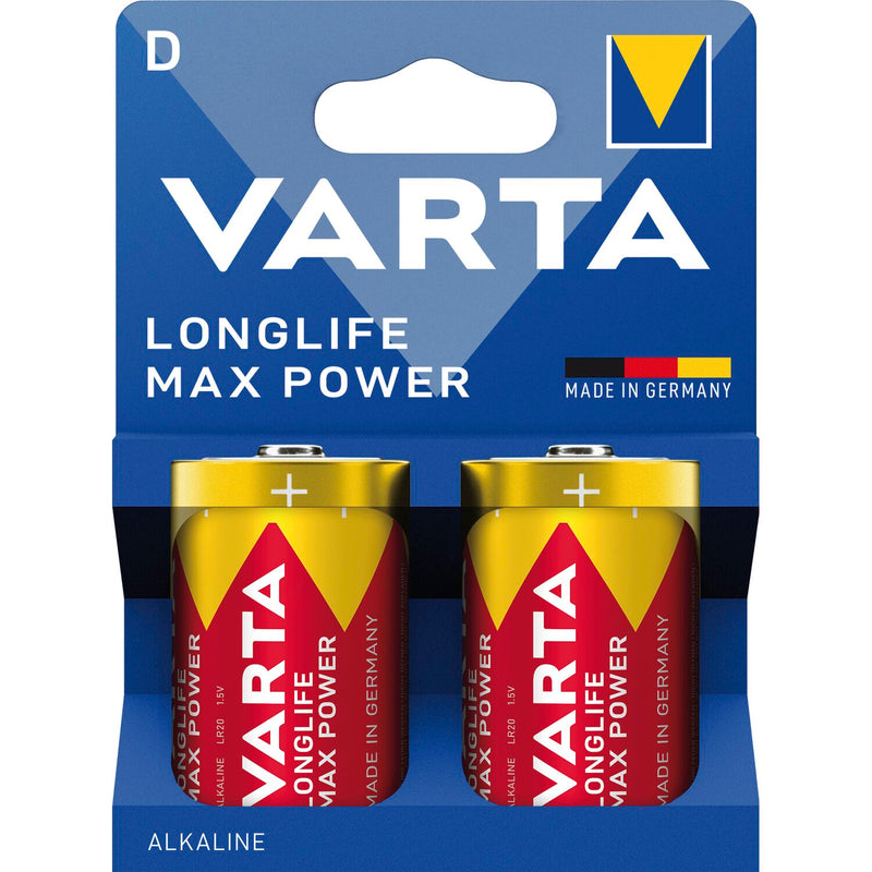 VARTA Batterie Longlife Max Power LR20/D 1,5 Volt 2 Stück