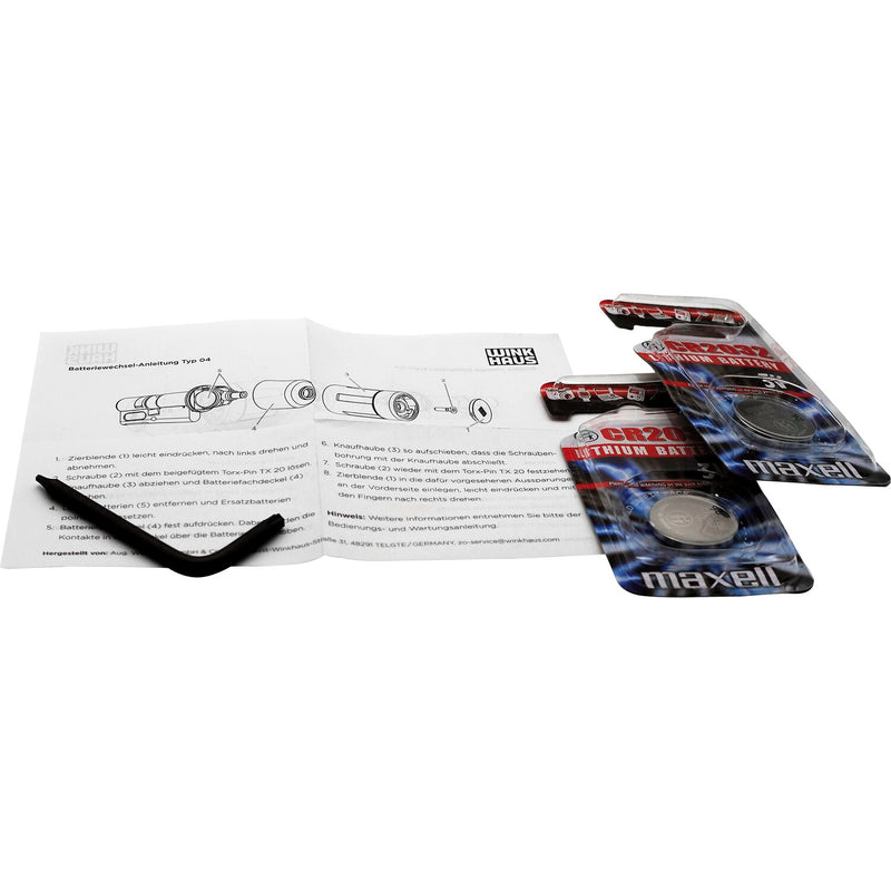 WINKHAUS blueEvo Batterie-Set BEB04 für Knaufdoppelzylinder BE04