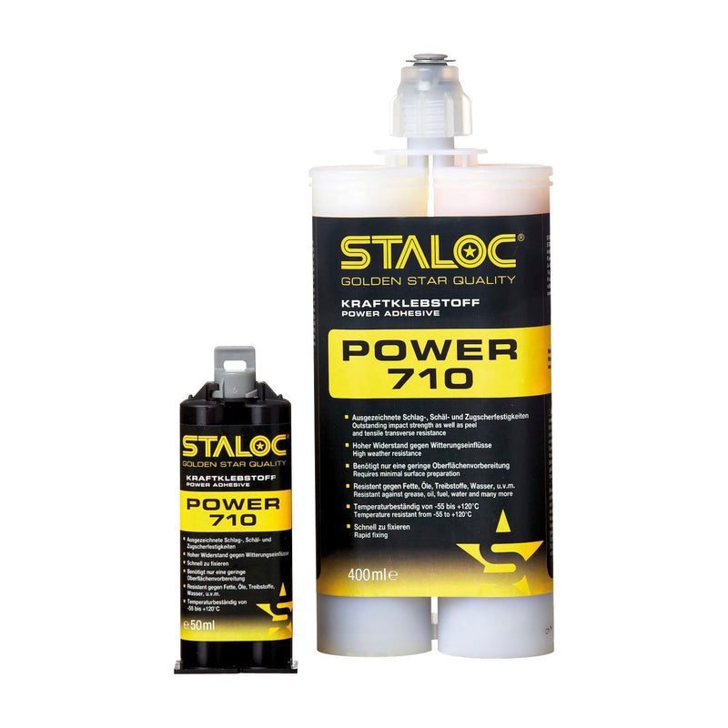 STALOC  2K Klebstoff Power 710 400ml milchig weiß, ohne Mischer