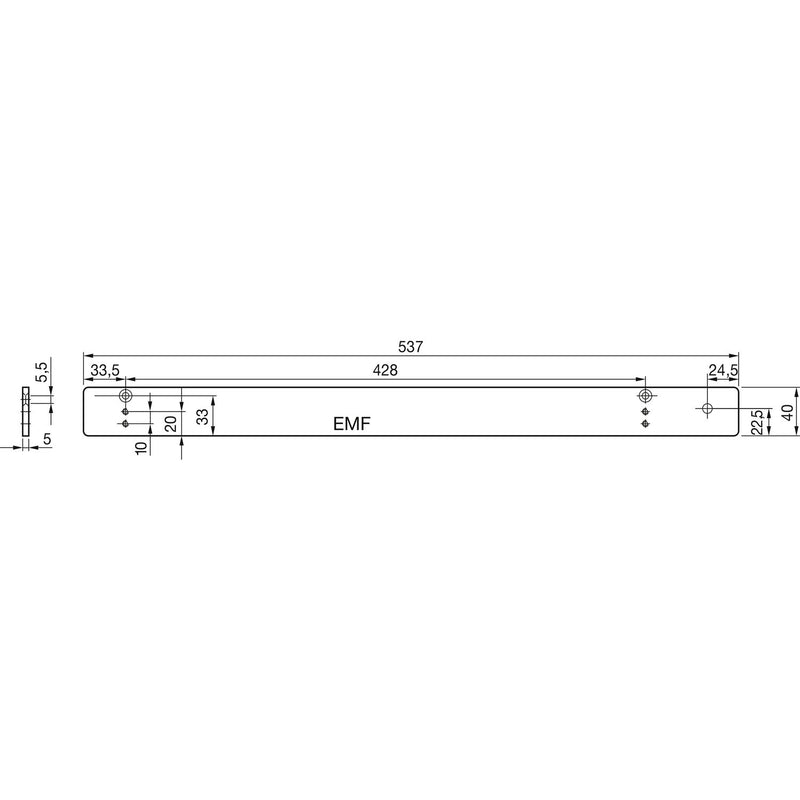 DORMAKABA Montageplatte G-EMF XEA (ST 1)