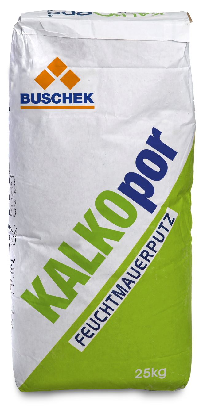Buschek KALKOpor Grobputz (= Vorspritzer) für innen/außen 25kg ...