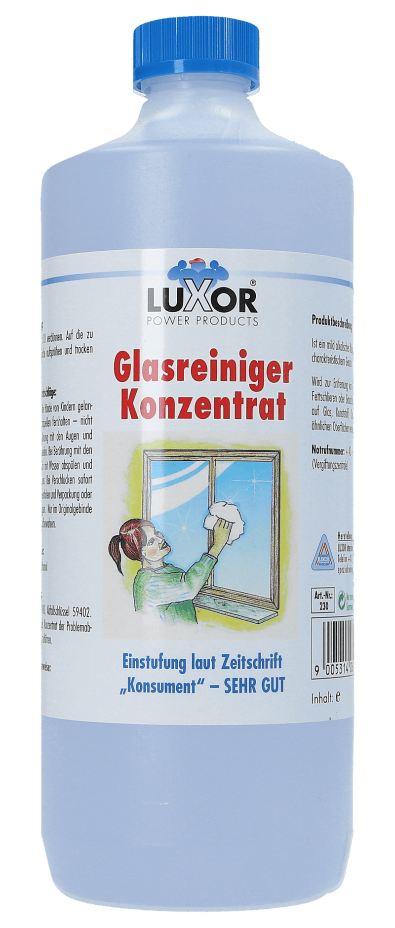 LUXOR Glasreiniger - Konzentrat 1l