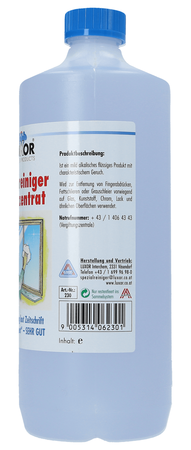 LUXOR Glasreiniger - Konzentrat 1l