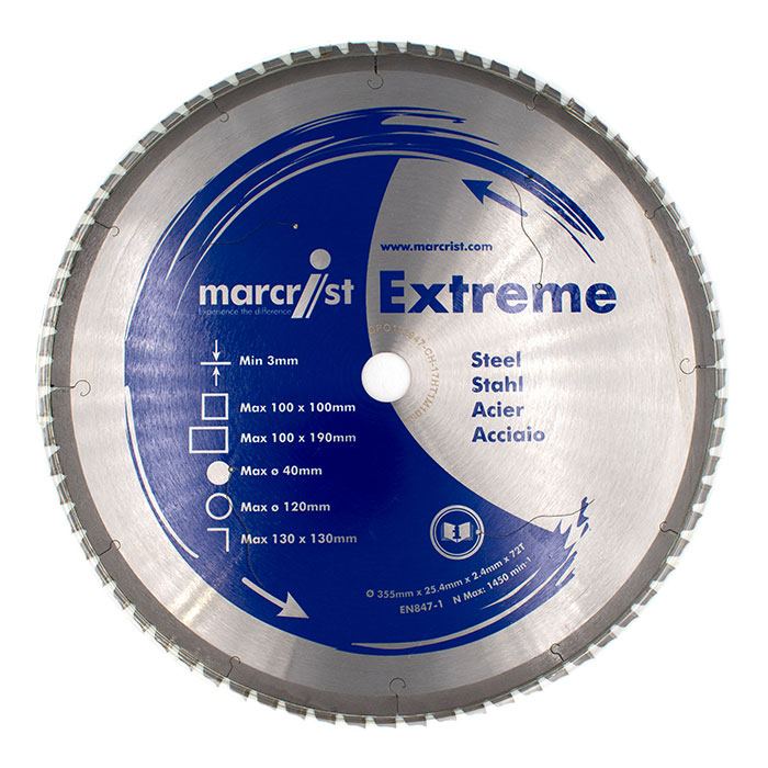 marcrist Extreme 355 Stahl-Kaltkreissägeblatt