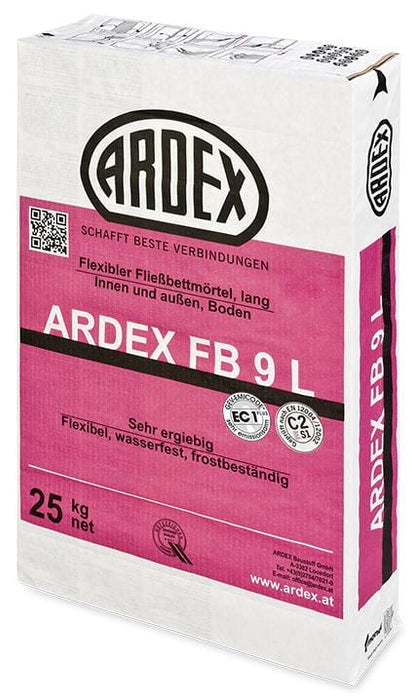 ARDEX FB 9 L - Flexibler Fließbettmörtel, lang, grau 25kg