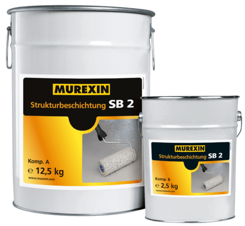 MUREXIN Strukturbeschichtung SB 2 / 15kg Set Komp. A+B / RAL 7032
