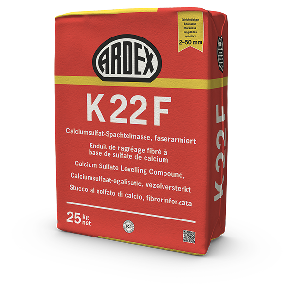 ARDEX K 22 F / Calciumsulfat-Spachtelmasse, faserarmiert 25kg