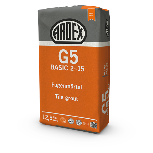 ARDEX G5 BASIC 2-15 / Fugenmörtel Grau / 12,5kg