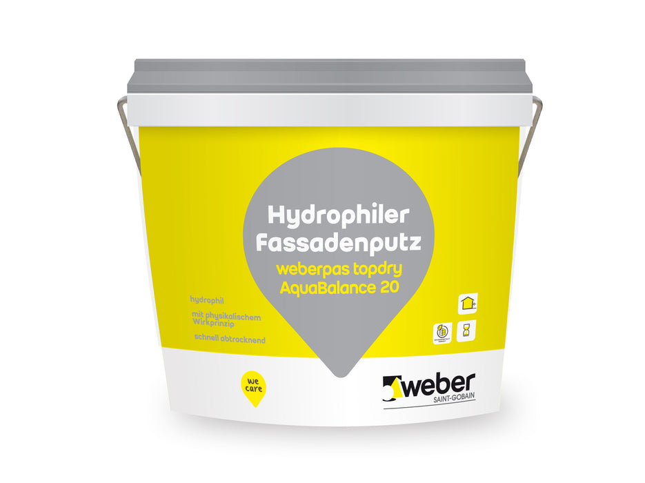 weberpas topdry AquaBalance Fassadenputz / weiß-Farbton 100 / 30kg