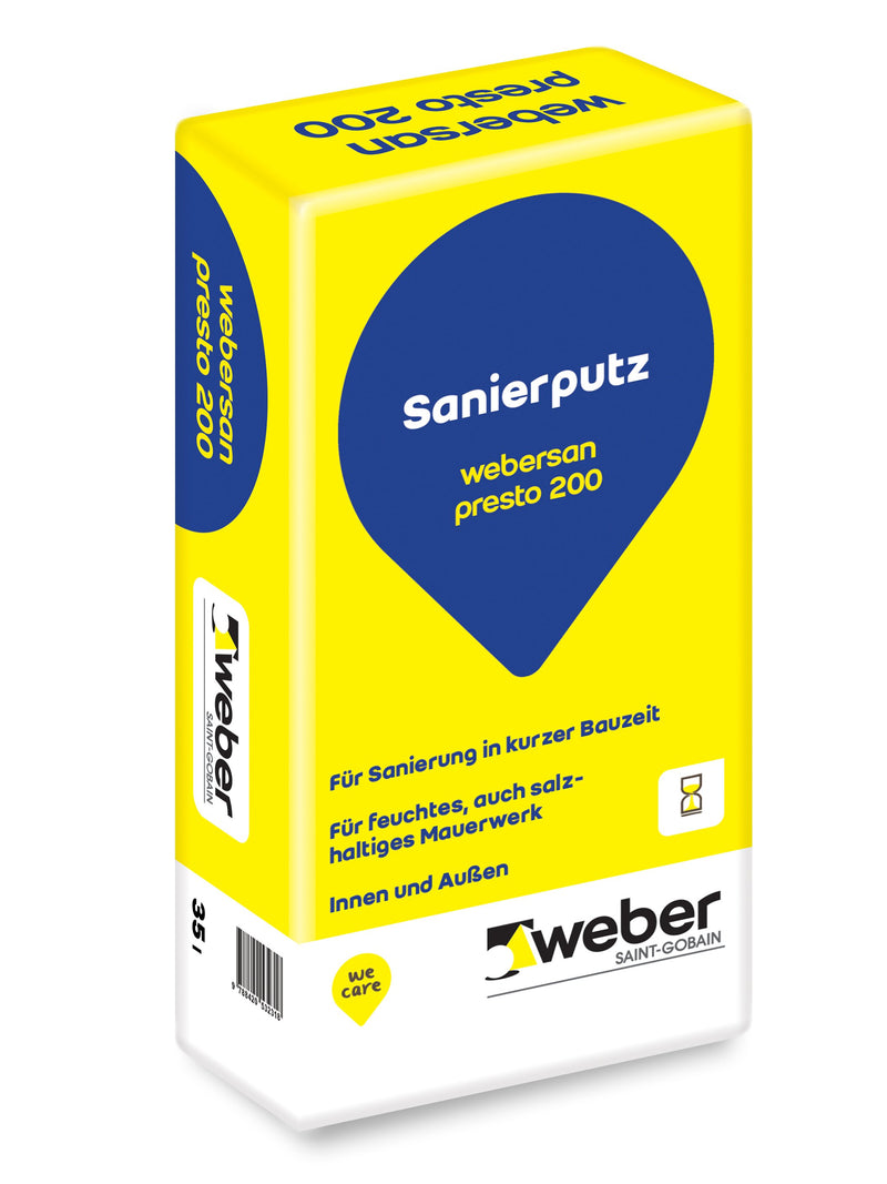 webersan presto 200 Sanierputz 30kg